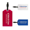 Plastic Luggage Tag w/ Adjustable Strap